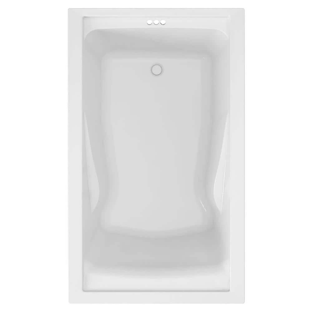 American Standard Evolution 60 In. X 32 In. Acrylic Reversible Drain Bathtub In White 1 American Standard Evolution 60 In. X 32 In. Acrylic Reversible Drain Bathtub In White