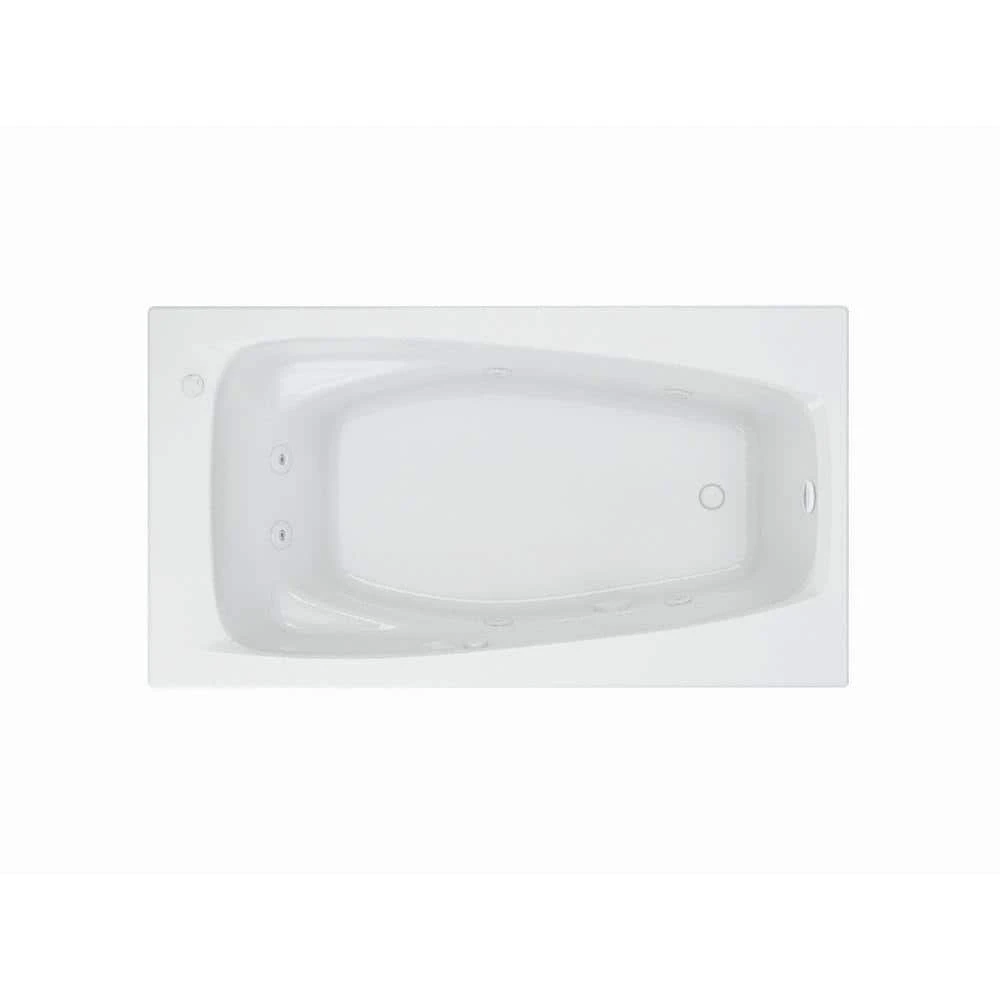 American Standard EverClean 60 In. X 32.8 In. Rectangular Whirlpool Bathtub With Reversible Drain In White 1 American Standard EverClean 60 In. X 32.8 In. Rectangular Whirlpool Bathtub With Reversible Drain In White