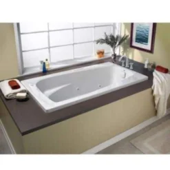 American Standard EverClean 60 In. X 32.8 In. Rectangular Whirlpool Bathtub With Reversible Drain In White 11 American Standard EverClean 60 In. X 32.8 In. Rectangular Whirlpool Bathtub With Reversible Drain In White -The Home Depot white american standard drop in tubs 2732lc 020 a0 1000