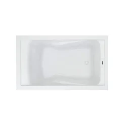 American Standard EverClean 60 In. X 36 In. Rectangular Soaking Bathtub With Reversible Hand Drain In White -The Home Depot white american standard drop in tubs 2771 l002 020 c3 1000