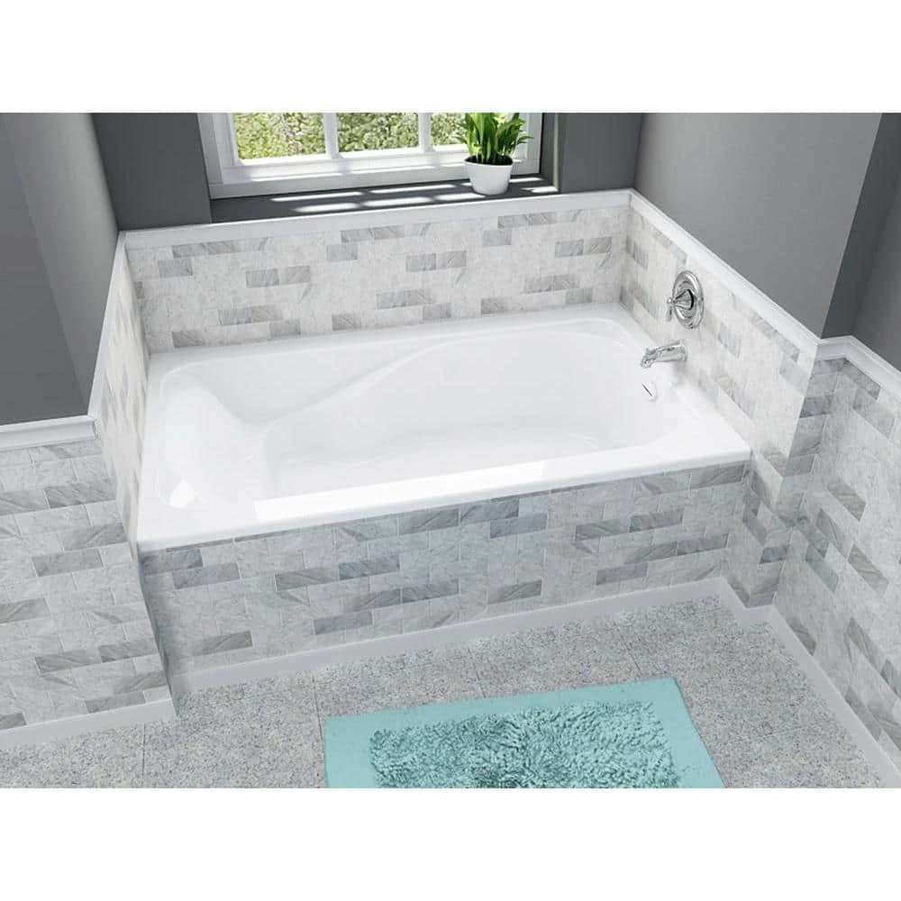 American Standard Cadet 72 In. X 42 In. Rectangular Soaking Bathtub With Reversible Hand Drain In White 2 American Standard Cadet 72 In. X 42 In. Rectangular Soaking Bathtub With Reversible Hand Drain In White - Image 2