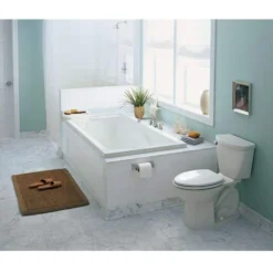 American Standard EverClean 72 In. X 36 In. Rectangular Soaking Bathtub With Reversible Hand Drain In White -The Home Depot white american standard drop in tubs 7236l 002 020 40 1000