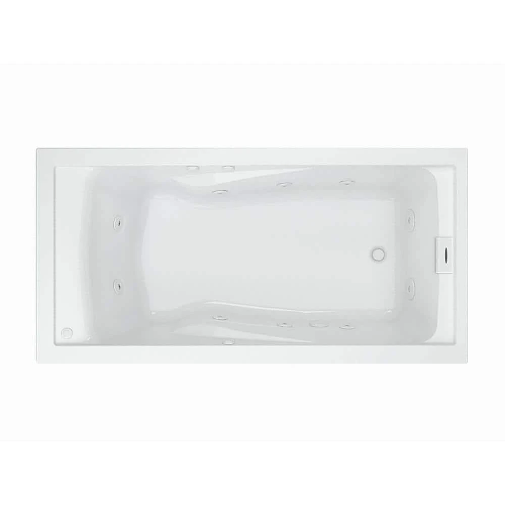 American Standard EverClean 72 In. Acrylic Rectangular Drop-in Whirlpool Bathtub In White 10 American Standard EverClean 72 In. Acrylic Rectangular Drop-in Whirlpool Bathtub In White - Image 10