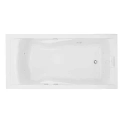 American Standard EverClean 72 In. Acrylic Rectangular Drop-in Whirlpool Bathtub In White