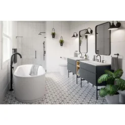American Standard Studio S 68 In. X 34 In. Soaking Bathtub With Center Hand Drain In White 14 American Standard Studio S 68 In. X 34 In. Soaking Bathtub With Center Hand Drain In White -The Home Depot white american standard freestanding tubs 2549004 020 40 1000