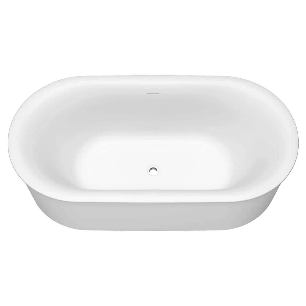 American Standard Studio S 68 In. X 34 In. Soaking Bathtub With Center Hand Drain In White 12 American Standard Studio S 68 In. X 34 In. Soaking Bathtub With Center Hand Drain In White - Image 12