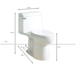 American Standard Champion Four 1-Piece 1.6 GPF Single Flush Elongated Toilet In White, Seat Included -The Home Depot white american standard one piece toilets 2004314 020 a0 1000