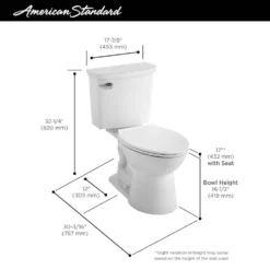 American Standard Vormax Tall Height 2-Piece 1.28 GPF Single Flush Elongated Toilet In White, Seat Not Included 9 American Standard Vormax Tall Height 2-Piece 1.28 GPF Single Flush Elongated Toilet In White, Seat Not Included -The Home Depot white american standard one piece toilets 238aa104 020 40 1000