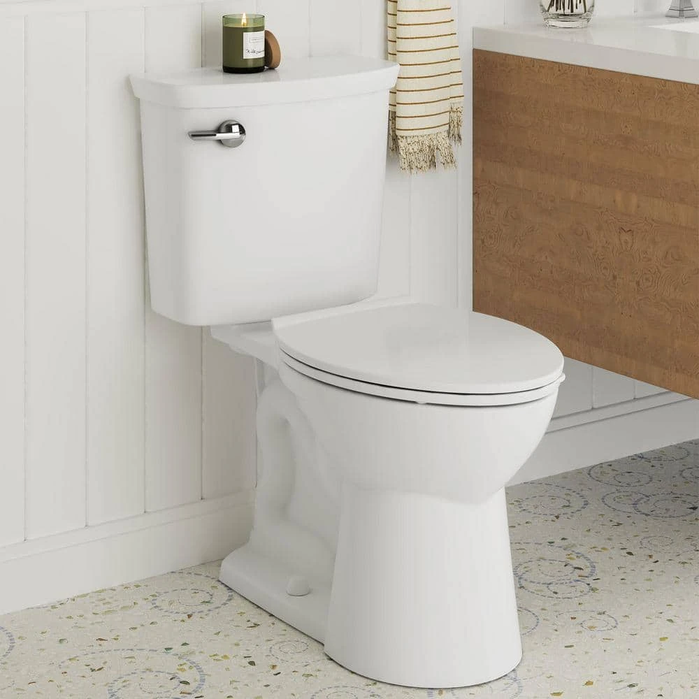 American Standard Vormax Tall Height 2-Piece 1.28 GPF Single Flush Elongated Toilet In White, Seat Not Included 2 American Standard Vormax Tall Height 2-Piece 1.28 GPF Single Flush Elongated Toilet In White, Seat Not Included - Image 2