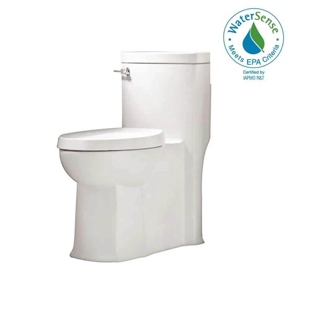 American Standard Boulevard 1-Piece 1.28/1.6 GPF Single Flush Elongated Toilet In White 5 American Standard Boulevard 1-Piece 1.28/1.6 GPF Single Flush Elongated Toilet In White - Image 5