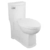 American Standard Boulevard 1-Piece 1.28/1.6 GPF Single Flush Elongated Toilet In White