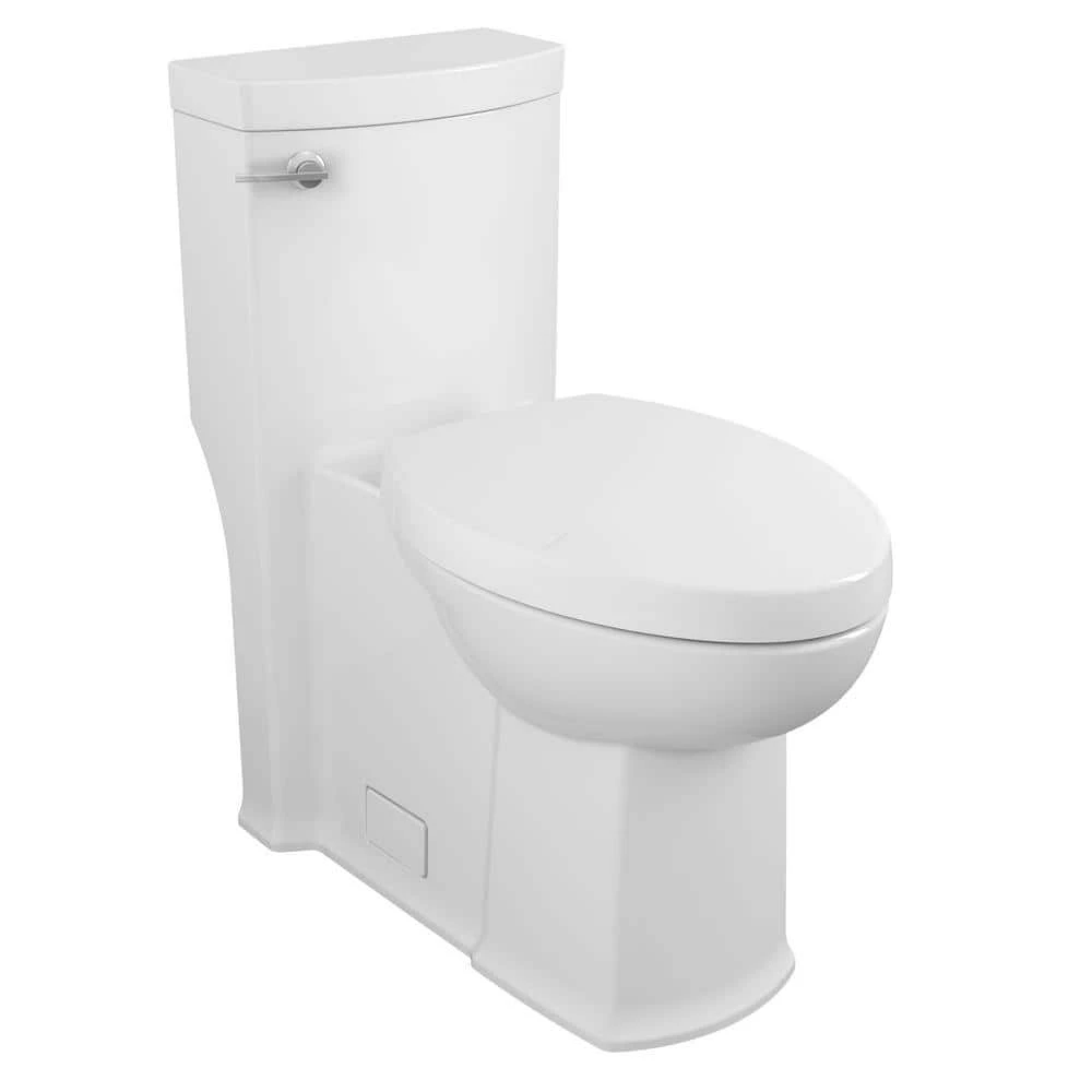 American Standard Boulevard 1-Piece 1.28/1.6 GPF Single Flush Elongated Toilet In White 1 American Standard Boulevard 1-Piece 1.28/1.6 GPF Single Flush Elongated Toilet In White