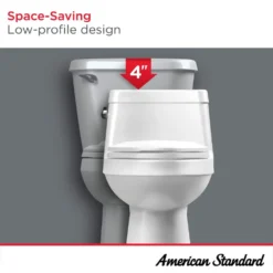 American Standard Colony 1-Piece 1.28 GPF Single Flush Elongated Toilet In White Seat Included -The Home Depot white american standard one piece toilets 2961a104sc 020 66 1000