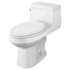 American Standard Colony 1-Piece 1.28 GPF Single Flush Elongated Toilet In White Seat Included -The Home Depot white american standard one piece toilets 2961a104sc 020 c3 1000