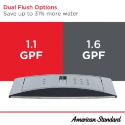 American Standard Tofino Complete 1-Piece 1.1 GPF Dual Flush Elongated Toilet In White With Slow Close Seat -The Home Depot white american standard one piece toilets 2996c206 020 4f 1000