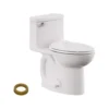 American Standard Compact Cadet 3 1-Piece 1.28 GPF Single Flush Elongated Chair Height Toilet In White