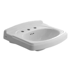 American Standard Portsmouth 8 In. Centers Pedestal/Vanity Top In White -The Home Depot white american standard pedestal sinks 0555 108 020 c3 1000
