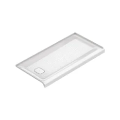 American Standard Aspirations 60 In. L X 30 In. W Single Threshold Alcove Shower Pan Base With Left Drain In White