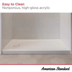 American Standard Aspirations 60 In. L X 30 In. W Single Threshold Alcove Shower Pan Base With Left Drain In White 13 American Standard Aspirations 60 In. L X 30 In. W Single Threshold Alcove Shower Pan Base With Left Drain In White -The Home Depot white american standard shower pans a8019t lho 020 76 1000