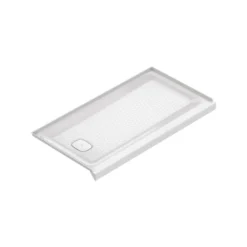 American Standard Aspirations 60 In. L X 32 In. W Single Threshold Alcove Shower Pan Base With Left Drain In White
