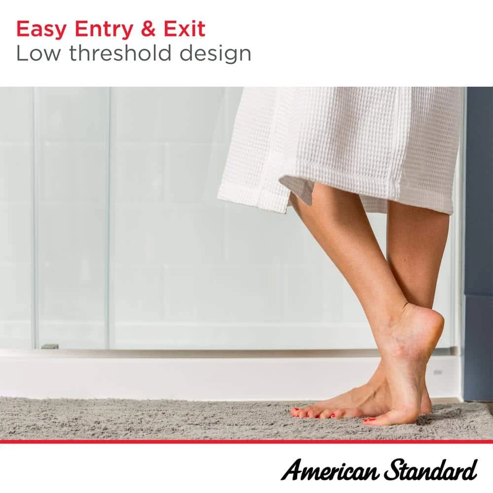 American Standard Aspirations 60 In. L X 36 In. W Single Threshold Alcove Shower Pan Base With Left Drain In White 5 American Standard Aspirations 60 In. L X 36 In. W Single Threshold Alcove Shower Pan Base With Left Drain In White - Image 5