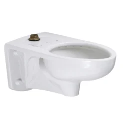 American Standard Afwall FloWise 1.25 To 1.6 GPF Elongated Top Spud Toilet Bowl Only In White