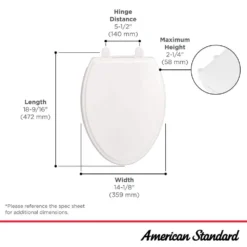 American Standard Traditional Elongated Slow Close EverClean Toilet Seat In White -The Home Depot white american standard toilet seats 5020a65g 020 a0 1000