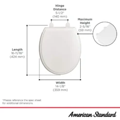 American Standard Traditional Round Slow Close EverClean Toilet Seat In White -The Home Depot white american standard toilet seats 5020b65g 020 a0 1000