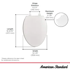 American Standard Transitional Elongated Slow Close EverClean Toilet Seat In White 14 American Standard Transitional Elongated Slow Close EverClean Toilet Seat In White -The Home Depot white american standard toilet seats 5024a65g 020 a0 1000
