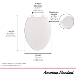 American Standard Luxury Elongated Telescoping Slow Close EverClean Toilet Seat In White -The Home Depot white american standard toilet seats 5025a65g 020 a0 1000