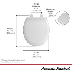 American Standard Cadet Round Antimicrobial Toilet Seat In White -The Home Depot white american standard toilet seats 5503b65bh 020 a0 1000