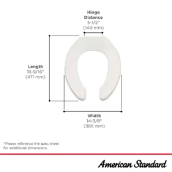 American Standard Commercial Elongated Toilet Seat In White 12 American Standard Commercial Elongated Toilet Seat In White -The Home Depot white american standard toilet seats 5901 100 020 40 1000