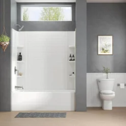 American Standard Princeton PRO 60 In. W X 60 In. H 3 Piece Acrylic Tub In White