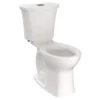 American Standard Edgemere 2-Piece 1.1/1.6 GPF Dual Flush Right Height Round Front Toilet In White, Seat Not Included