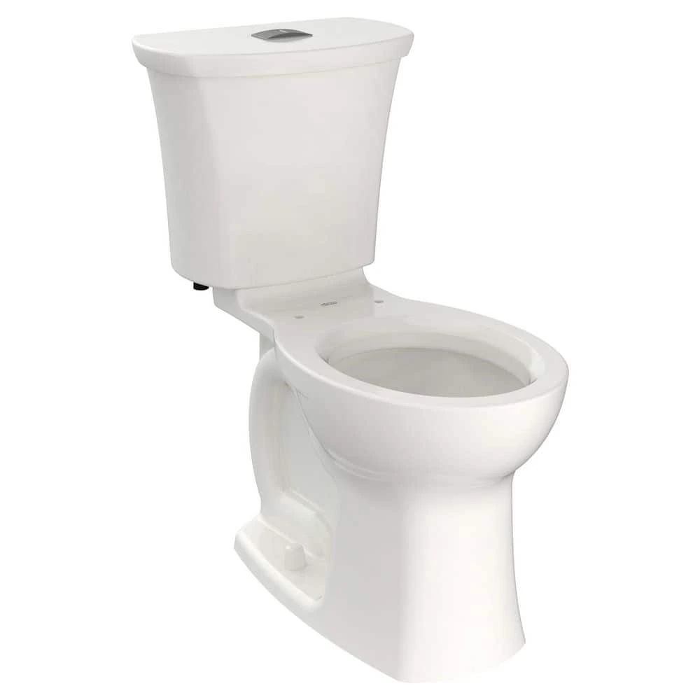 American Standard Edgemere 2-Piece 1.1/1.6 GPF Dual Flush Right Height Round Front Toilet In White, Seat Not Included 1 American Standard Edgemere 2-Piece 1.1/1.6 GPF Dual Flush Right Height Round Front Toilet In White, Seat Not Included