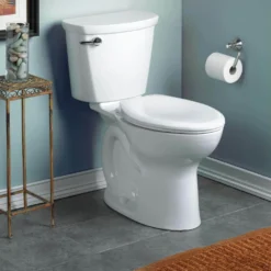 American Standard Cadet PRO 2-Piece 1.28 GPF Single Flush Chair Height Elongated Toilet With 10 In. Rough-In In White -The Home Depot white american standard two piece toilets 215ab104 020 1f 1000