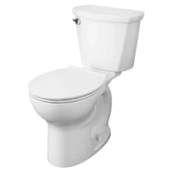 American Standard Cadet PRO Two-Piece 1.28 GPF Single Flush Chair Height Round Toilet With 12 In. Rough-In In White -The Home Depot white american standard two piece toilets 215ba104 020 44 1000
