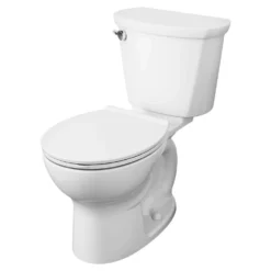 American Standard Cadet PRO 2-piece 1.28 GPF Single Flush Standard Height Round Toilet With 10 In. Rough-In In White -The Home Depot white american standard two piece toilets 215db104 020 1f 1000