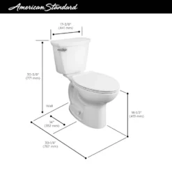 American Standard Cadet Pro Compact Tall Height 14 In. Rough-In 2-Piece 1.28 GPF Single Flush Elongated Toilet In White, Seat Not Included 12 American Standard Cadet Pro Compact Tall Height 14 In. Rough-In 2-Piece 1.28 GPF Single Flush Elongated Toilet In White, Seat Not Included -The Home Depot white american standard two piece toilets 215fc104 020 40 1000