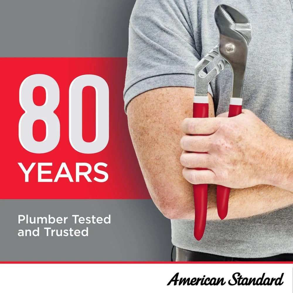 American Standard Cadet Pro Compact Tall Height 14 In. Rough-In 2-Piece 1.28 GPF Single Flush Elongated Toilet In White, Seat Not Included 9 American Standard Cadet Pro Compact Tall Height 14 In. Rough-In 2-Piece 1.28 GPF Single Flush Elongated Toilet In White, Seat Not Included - Image 9