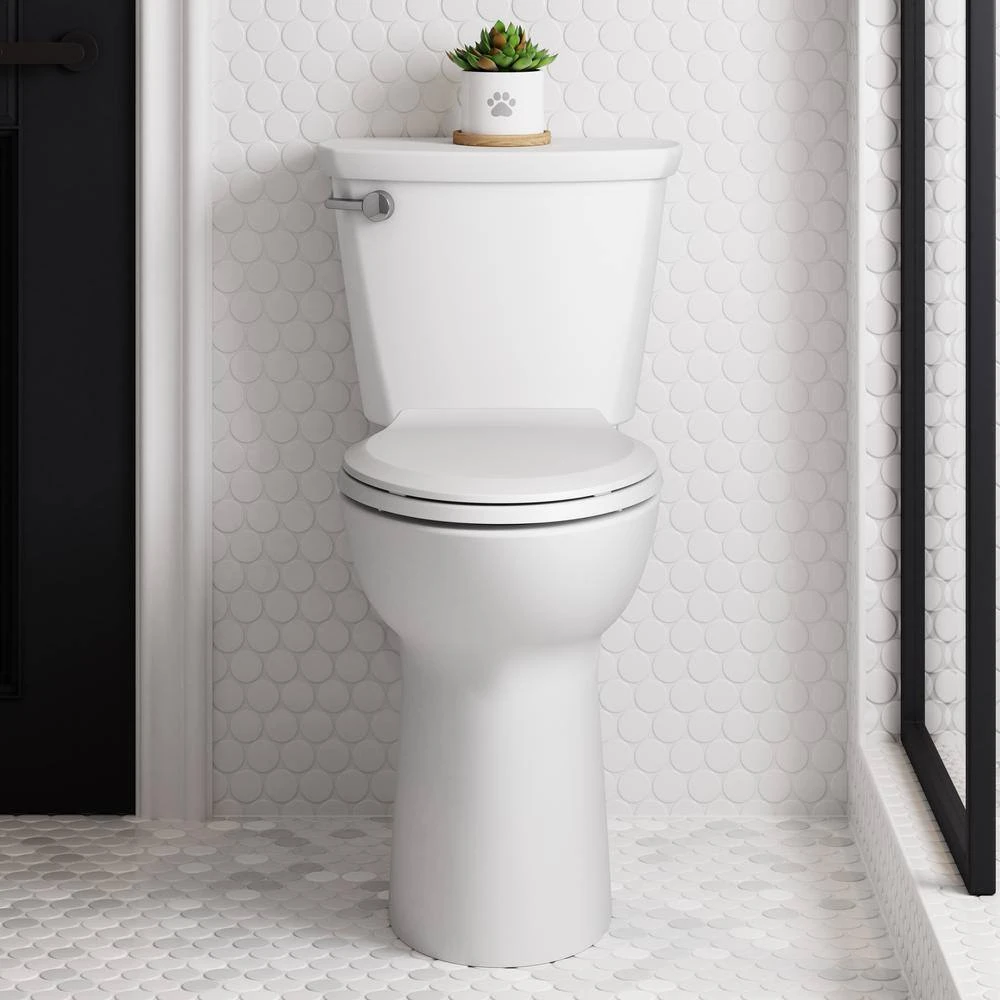 American Standard Cadet PRO 12 In. 2-Piece 1.28 GPF Single Flush Extra Tall Elongated Toilet In White 5 American Standard Cadet PRO 12 In. 2-Piece 1.28 GPF Single Flush Extra Tall Elongated Toilet In White - Image 5