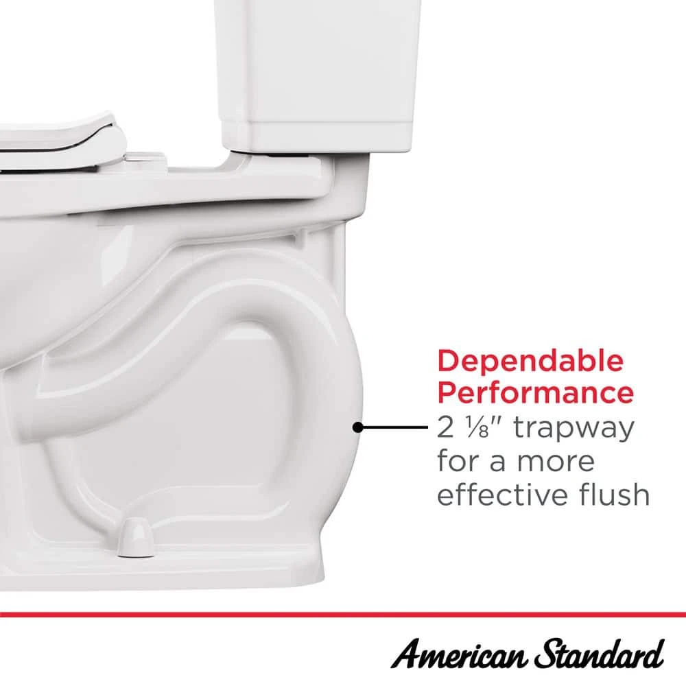 American Standard Cadet PRO 12 In. 2-Piece 1.28 GPF Single Flush Extra Tall Elongated Toilet In White 4 American Standard Cadet PRO 12 In. 2-Piece 1.28 GPF Single Flush Extra Tall Elongated Toilet In White - Image 4