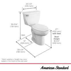 American Standard Cadet 2-Piece 1.6 GPF Tall Height Pressure-Assisted Elongated Toilet In White, Seat Not Included -The Home Depot white american standard two piece toilets 2467 016 020 a0 1000