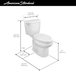 American Standard Colony 3 2-Piece 1.28 GPF Single Flush Elongated Toilet In White, Seat Not Included -The Home Depot white american standard two piece toilets 250ca104 020 4f 1000
