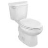 American Standard Colony 3 2-Piece 1.28 GPF Single Flush Elongated Toilet In White, Seat Not Included