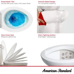 American Standard Cadet Aspirations 2-Piece 1.28 GPF Single Flush Elongated Skirted Toilet With Right-Hand Trip Lever And Seat In White -The Home Depot white american standard two piece toilets 252aa898 020 a0 1000