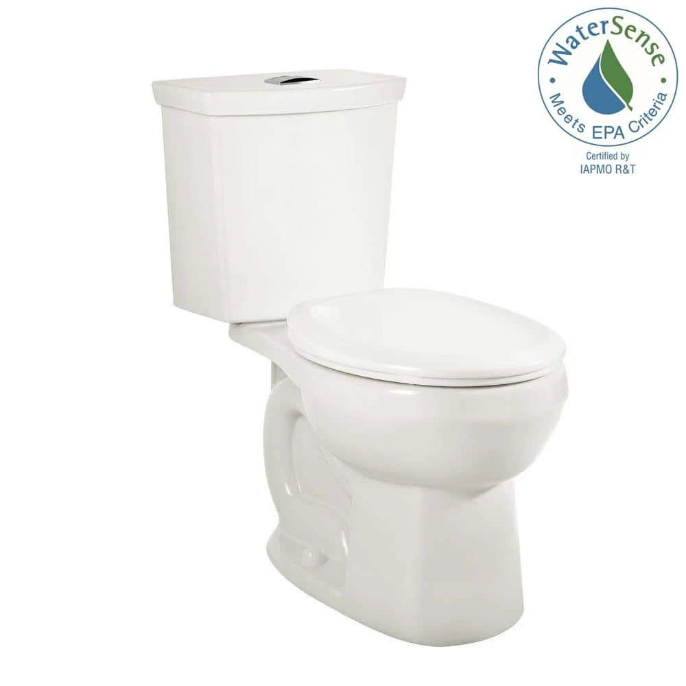 American Standard H2Option 2-Piece 0.92/1.28 GPF Dual Flush Elongated Toilet In White, Seat Not Included 1 American Standard H2Option 2-Piece 0.92/1.28 GPF Dual Flush Elongated Toilet In White, Seat Not Included