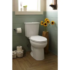 American Standard H2Option 2-Piece 0.92/1.28 GPF Dual Flush Elongated Toilet With Liner In White, Seat Not Included -The Home Depot white american standard two piece toilets 2887518 020 4f 1000