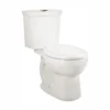 American Standard H2Option 2-Piece 0.92/1.28 GPF Dual Flush Elongated Toilet With Liner In White, Seat Not Included