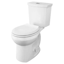 American Standard Cadet 3 Tall Height 2-Piece 1.0/1.6 GPF Dual Flush Round Toilet In White
